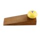 Yellow Pink Crackle Ceramic Wooden Door Stopper